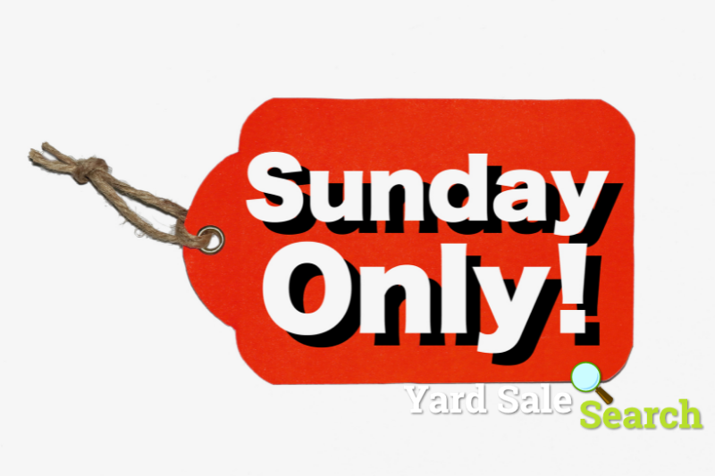 best day for a garage sale, garage sale tips and tricks, when to do a garage sale, why are sundays better days for garage sales, garage sales, garage sale tips